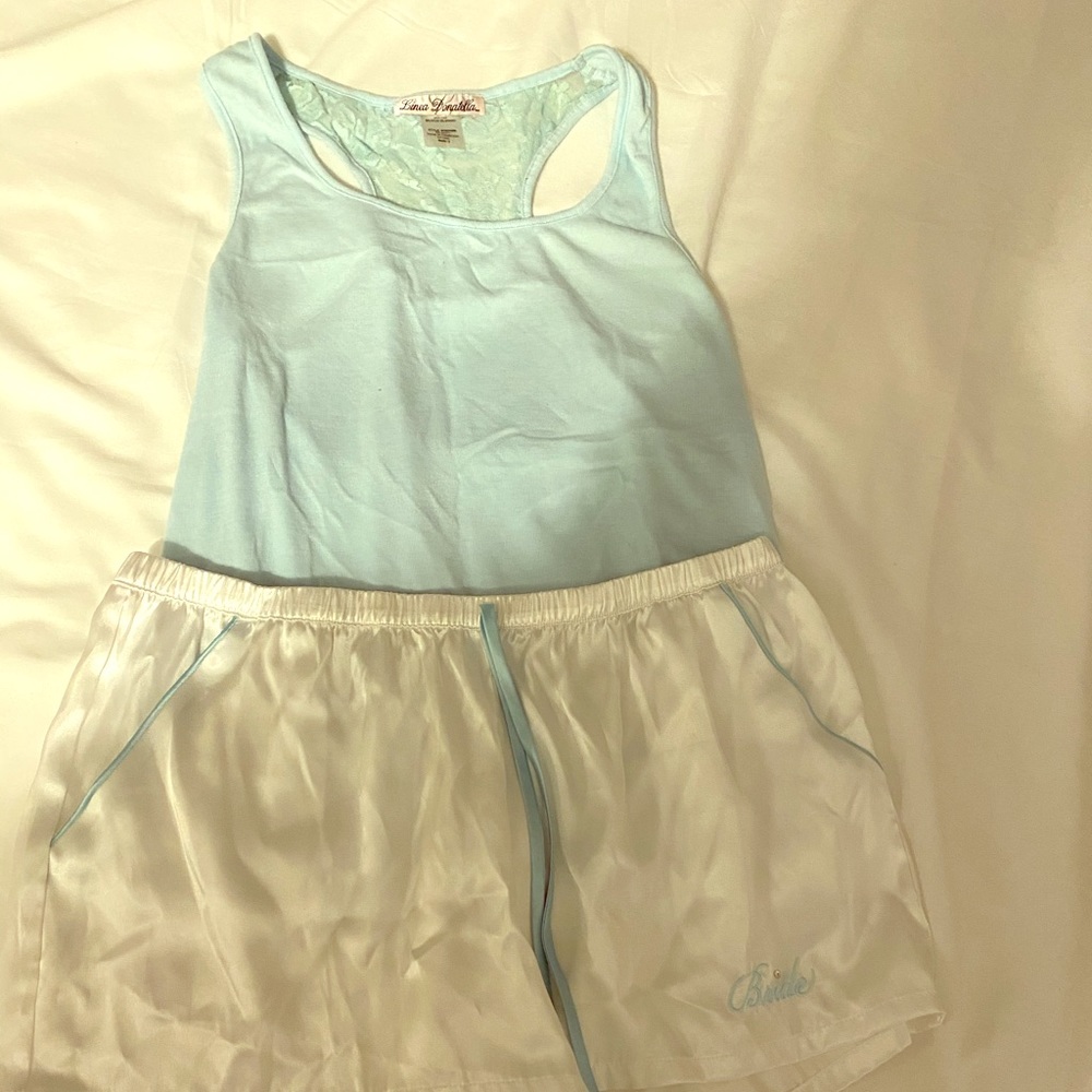 Bride jammies and robe and pillow cases